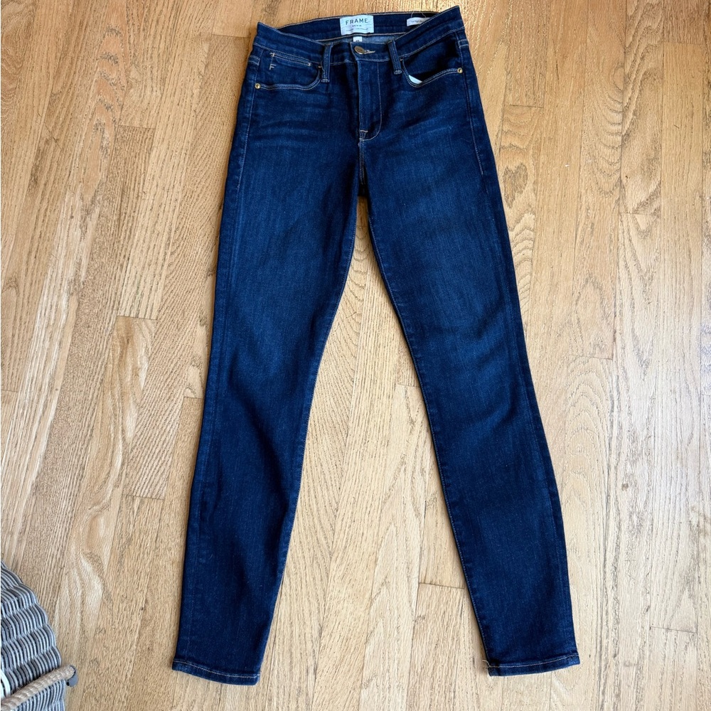 FRAME DENIM Le High Skinny Crop Size 25